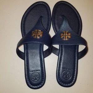 Brand New Navy Tory Sandals